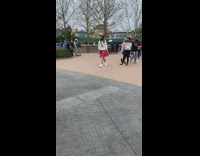 Girl minnie mouse ears red skirt disney world