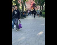 Lady wears sign saying she has herpes and to ask her anything at park 