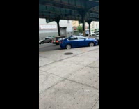 People in car hold wood on roof