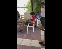 Guy kicks chair leg fried fails fail 