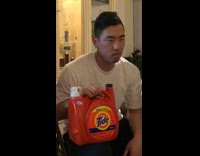 Tide laundry detergent christmas present 