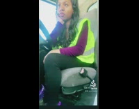 Truck driver looks bored while dispatch complains