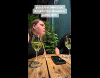 Collab BitchMP - Woman growls at friend at restaurant 