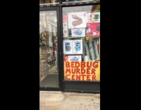 Collab WINY - Bedbug murder center hardware store window display