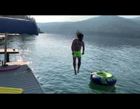 Guy lands into tube slomo 