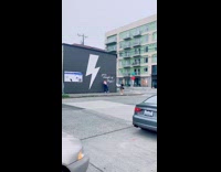 Woman jeans handbag thunder wall magic quote