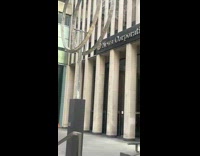 Guy wear halloween costume jail orange at the park 