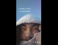 Guy makes custom will smith shirt