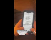 Dad texting friends about daughter instagram hack 