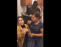 Woman takes a tequila shot and makes gross face