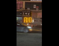 LED construction sign says cock and balls 