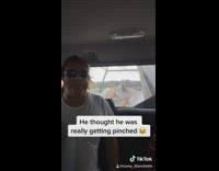 Collab VIBES - man slaps away hand pinch filter