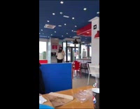 Collab Kale Salad IG -  Girl brings containers to buffet pizza dominos