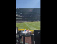 Woman belly flops into stadium pool 