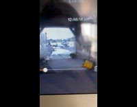 Man throws woman into the snow on security cam