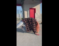 Girl attempts WAP dance parking lot friend 