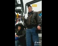 Guys attempt to start wave stadium game 