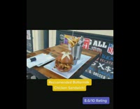 Guy rates reviews chicken sandwich gantry bar 