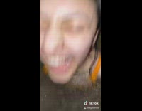 Girl slips back in hot tub laugh 