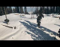 Gondola Lift snow mountain Time lapse