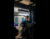 Compilation videos of different passengers in subway
