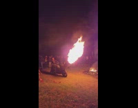 Motorcycle releases fire 