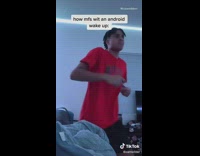 How people with android iphone wake up