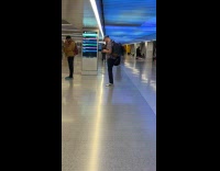 Groups dance practice rehearsal at the station