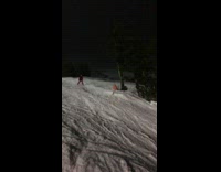 Collab JerrySlams - Skier backflips off ramp and crashes into snow, ski lift