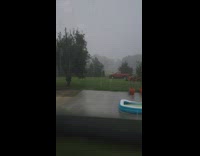 Guy says worst storm lightning hit tree