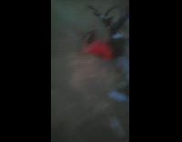 Red shirt guy rides bicycle rock fail 