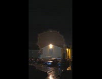 Rain thunderstorm lightning lights changing and flickering