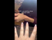 Nail tech draws penis on nail 