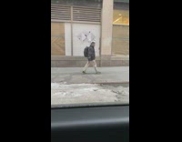 Guy wears bubble helmet instead of mask 