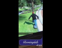 Guy skateboard game falls asleep tree