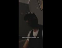 Guy black face mask bane impression couch