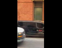 Girl mini dress lean brick wall van