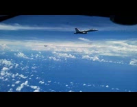 Jet Plane pilot In flight refuel practice