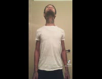 Guy does weird dance with neck