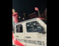 Cristiano Ronaldo statue on pickup truck bed