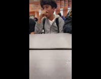 Collab Clips mpugc - Kids at school lunch table laughing fall back