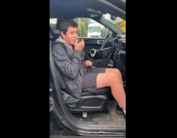 Police let kid try PA system  car