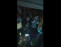 Collab WINY - DJ perform in subway train lights flicker part 1