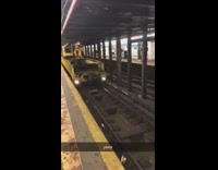 high five to metro subway worker