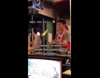 Guy captures ice cream cone 