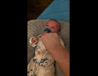 Baby still cries with pacifier on mouth