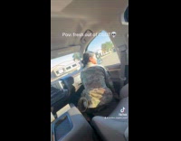 Military woman gets pranked by friends 