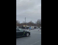 Lady Pose for Picture on Middle of Road