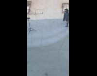 Girl black long sleeve sway street flash