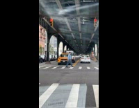 Collab WINY - Yellow taxi car on street keeps bouncing